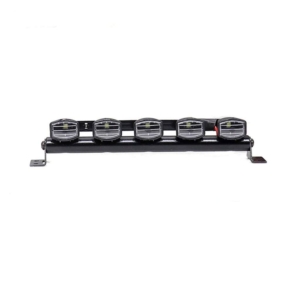 LAFEINA RC Car Roof Lamp LED Light Bar for 1/10 1/8 RC Crawler Rally Monster Truck Trx4 SCX10 D90 (5 LED)