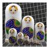 QQWW Nesting Dolls Russian Nesting Dolls Cute Matryoshka 10 Piece Nesting Doll Handmade Children's Toy Christmas Birthday Home Room Decoration Best Wishes Gift (Color : White) view 2