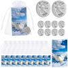 Sureio 10 Sets Memorial Angel Sign Coins Funeral Pocket Token Peace Dove Poem Lucky Prayer Cards Angel Coin Funeral Favors for Guests Celebration of Life Favors (Memorial Angel Theme,30 Pieces) view 1