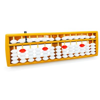 DMHMXZ AbacusSoroban, Abacus for Adults, Professional 13 Column Abacus for Math with Reset ButtonDigits and Educational Learning Tool 9.8 inch