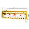 DMHMXZ AbacusSoroban, Abacus for Adults, Professional 13 Column Abacus for Math with Reset ButtonDigits and Educational Learning Tool 9.8 inch view 4