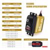 AGFRC A50BHL 19KG Low Profile Servo and B53DHS 24KG Programmable RC Servo view 2