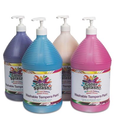 Color Splash 128oz Washable Tempera Pack - Tq Vi Ma Pe