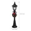 Christmas Mini Bench Street Light Set 2pcs Christmas Dollhouse Mini Model with Street Lamp Post Miniature Park Bench Seat view 2