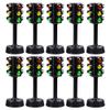 NUOBESTY Traffic Light Toy, Toy Traffic Lights Model Traffic Lamps Kids Early Educational Playset, Pack of 10 view 1