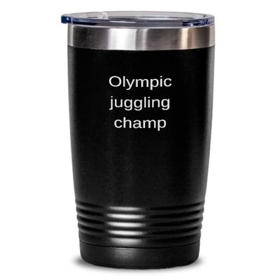 Juggling Tumbler Olympic juggling champ 20oz, Black