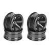 01 02 015 RC Car Wheel Rim, Easy to Install Exquisite Durable 1/10 RC Wheel Rim for RC Drift Car for 1/10 RC Car(Five Spoke Black) view 1