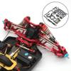 Almencla Upgrade Metal Parts, Front Steering Cup, Rear Wheel Cup, C-Seat, Pull Rod, Swing Arm Metal Fittings Chassis Kit Set for Wltoys 104001 1/10 1:10 - Titanium view 2