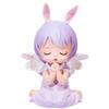 Blessing Angel Cute Piggy Bank for Girls Makes a Perfect Unique Gift, Nursery Dcor, Keepsake, Baby Baptism Gift, or Savings Piggy Bank for Kids Violet view 1
