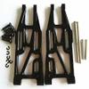 Aluminum Front Suspension Arm - 1PR Set for 1/10 Bullet MT/ST 3.0 Flux 101213 Upgrade Parts Black view 1