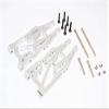 Aluminum Front Suspension Arm - 1PR Set for 1/10 Bullet MT/ST 3.0 Flux 101213 Upgrade Parts Silver view 1