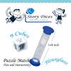 Mbarbs Story Cubes 9 Storytelling Dice Game Bundle 1 min Hourglass Sandglass Creative Telling Game for Kids and Adults - A Happy Trip and Oral Language Dice 54 Images Unlimited Stories view 2