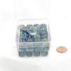 Oceanic Nebula Dice Luminary with Gold Pips 12mm (1/2in) D6 Set of 50 Wondertrail view 1