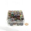 Primary Nebula Dice Luminary with Blue Pips 16mm (5/8in) D6 Set of 50 Wondertrail view 1