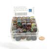 Primary Nebula Dice Luminary with Blue Pips 16mm (5/8in) D6 Set of 50 Wondertrail view 2