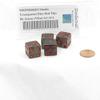 Smoke Transparent Dice with Red Pips Square Corners D6 16mm (5/8in) Set of 4 Wondertrail view 2