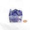 Nocturnal Nebula Luminary Dice with Blue Numbers 16mm (5/8in) D4 Set of 50 Wondertrail view 1