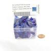 Nocturnal Nebula Luminary Dice with Blue Numbers 16mm (5/8in) D4 Set of 50 Wondertrail view 2