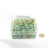 Spring Nebula Luminary Dice with White Numbers 16mm (5/8in) D6 Set of 50 Wondertrail view 1