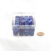 Nocturnal Nebula Dice Luminary with Blue Pips 12mm (1/2in) D6 Set of 50 Wondertrail view 1