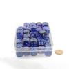 Nocturnal Nebula Dice Luminary with Blue Pips 16mm (5/8in) D6 Set of 50 Wondertrail view 1