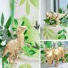 16 PCS Metallic Gold Dinosaur Cake Decorations Dino Theme Cake Topper with Artificial Palm Leaves Dinosaur Eggs for Kids Boys Girls Baby Shower Birthday Party Supplies view 4