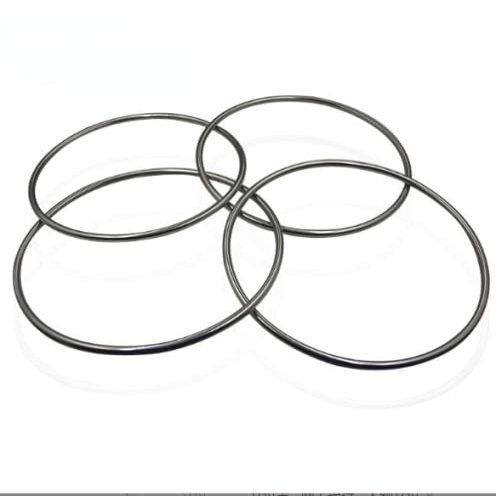 blue-ther Chinese Linking Rings Magnetic Lock Magic Rings Chrome Magic Tricks for Magician Stage Magic Prop (4 Pcs,12 in)