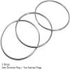 blue-ther Chinese Linking Rings Magnetic Lock Magic Rings Chrome Magic Tricks for Magician Stage Magic Prop (3 Pcs,12 in) view 3
