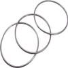 blue-ther Chinese Linking Rings Magnetic Lock Magic Rings Chrome Magic Tricks for Magician Stage Magic Prop (3 Pcs,12 in) view 4