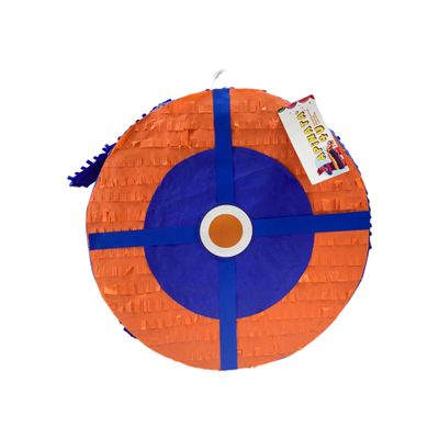 APINATA4U 16" Bullseye Pinata - Targeted Fun with Orange & Blue Colors - Dart Gun Theme for a Bullseye Birthday Party - Hit the Mark and Make Your Celebration a Bullseye Blast!