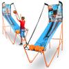 SereneLife Single Hoop Basketball Shootout Indoor Home Arcade Room Game with Electronic LED Digital Basket Ball Shot Scoreboard&Play Timer Fold-up Court Shooting Sports for Adults Player, Blue view 1