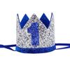 AULEGE Birthday Hat, Birthday Party Hat, First Birthday Glitter Crown for Baby Boy/Girl 1st Birthday Party Supplies, Gold 1 view 1