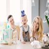 AULEGE Birthday Hat, Birthday Party Hat, First Birthday Glitter Crown for Baby Boy/Girl 1st Birthday Party Supplies, Gold 1 view 4