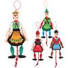 ABOOFAN Wooden Clown Marionette Puppet Toys: String Marionette Toys Pull String Puppet Doll for (Random Style) view 1