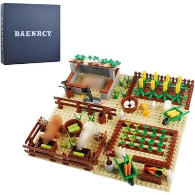 BAENRCY Farm Field Set Building Blocks Plant Animal Crops Building Bricks Kit DIY Building Set Compatible All Major Brands (Animal)