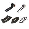 Toyvian Road Car Tape Toy Straight Curve Track Sticker Rolls Traffic Signs DIY Floors and Walls Train Track Model Decals Children Education Toy view 1