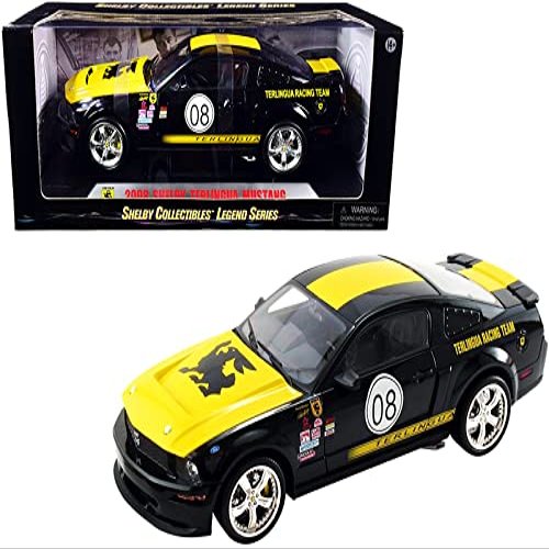 2008 Shelby #08 "Terlingua Black and Yellow Shelby Collectibles Legend Series 1/18 Diecast Model Car by Shelby Collectibles