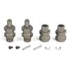 KingVal Replacement Harden 24mm Hex Hub Front and Rear Wheel Extender Combiner Compatible with 1/5 HPI ROVAN KM Baja 5B 5T 5SC RC Car (Titanium Color) view 3