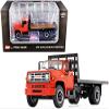 GMC 6500 Flatbed Truck Orange 1/64 Diecast Model by DCP/First Gear view 1