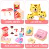 59 Pcs Furniture Accessories Sets Living Room Dining Room Bedroom Bathroom Miniature Furniture House Plastic Pretend Housework Cleaning Gifts Play view 2