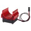 Vgoohobby Aluminum Alloy RC Motor Heatsink with 5V Cooling Fan for 550 540 Size Electric Motor Heatsink Compatible with Traxxas Tamiya Redcat HPI Wltoys HSP Losi RC 1/10 Car Truck Crawler (Red) view 3