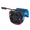 Vgoohobby RC Motor Heatsink 540 545 550 Brushless Brushed Electric Engine Heat Sink with 5-6V Cooling Fan Compatible with Traxxas HSP HPI Wltoys Himoto Axial Tamiya 1/10 RC Crawler Truck Car (Blue) view 3