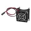 Vgoohobby Aluminum Alloy RC Motor Heatsink with 5V Cooling Fan for 550 540 Size Electric Motor Heatsink Compatible with Traxxas Tamiya Redcat HPI Wltoys HSP Losi RC 1/10 Car Truck Crawler (Black) view 2