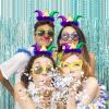 SIROGOGO Mardi Gras Jester headband Court Clown headwear Funny Hat for Masquerade Cosplay Accessory Multicolor view 4