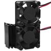 Vgoohobby RC Motor Heatsink with Dual 5V Cooling Fan for 550 540 Size Electric Motor Heatsink Compatible with Traxxas Tamiya Redcat HPI Wltoys HSP Losi RC 1/10 Car Truck Crawler (Black) view 1
