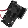 Vgoohobby RC Motor Heatsink with Dual 5V Cooling Fan for 550 540 Size Electric Motor Heatsink Compatible with Traxxas Tamiya Redcat HPI Wltoys HSP Losi RC 1/10 Car Truck Crawler (Black) view 3