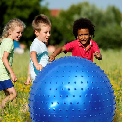 penepico Large Sensory Massage Ball for Kids, 33.5" 85CM 3.1lb(1400g) Bouncy Exercise Ball for Toddlers, Big Inflatable Balls with Tactile Spikes, Outdoor Giant Yoga Ball, Large Beach Balls Play Ball