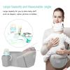 Huifen Baby Carrier with Hip Seat, Multi-Functional 9 in 1 Baby Wrap Carrier Newborn to Toddler for All Seasons Ergonomic Baby Sling Carrier Hands Free Baby Backpack Carrier 7-45 lbs (Grey) view 4