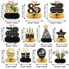 9 Pieces 85th Birthday decorations 75th birthday centerpieces for Tables Decorations Cheers to 85 Years Honeycomb Table Topper Happy 85th Birthday Decorations for Men and Woman Eightyfive Years view 2