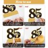 9 Pieces 85th Birthday decorations 75th birthday centerpieces for Tables Decorations Cheers to 85 Years Honeycomb Table Topper Happy 85th Birthday Decorations for Men and Woman Eightyfive Years view 4